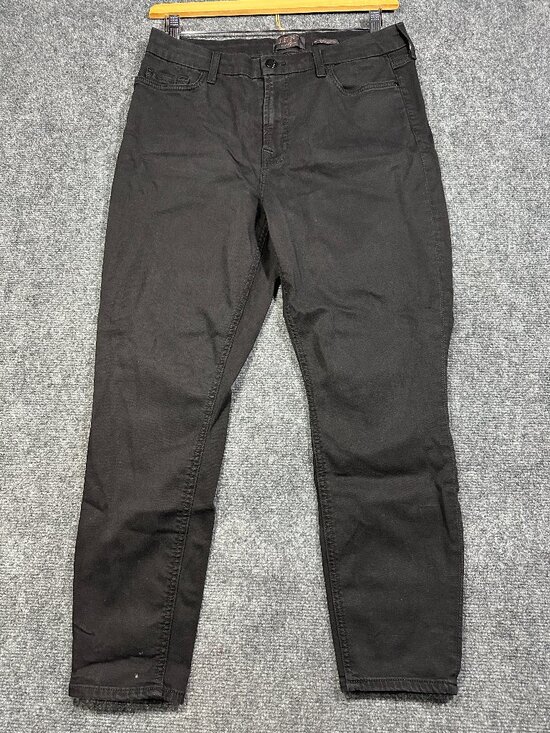 Jen7 Denim - Jen7 by 7 For All Mankind Jeans Womens 12  Black Stretch Petite Ankle Skinny